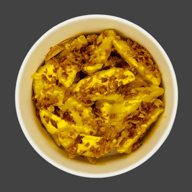 Картопля по селянськи з сирним соусом Чеддер та цибулею Crispy (260 гр)